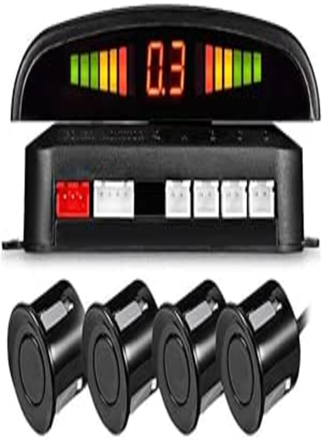Sulfar Universal Car Parking Sensor Reversing Radar Distance Detection Digital Display - Black